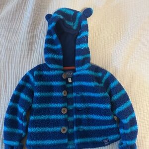 Joules Blue Striped Jacket size 3-6 months